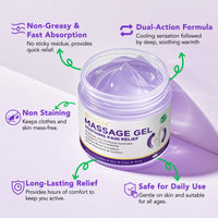 Joint Purple Gel, Natural Safe Purple Relief Soothing Massage Cream, Joint Activities Throughout The Body, Effective Relief for Back, Neck, Hands, Kneel, Waist