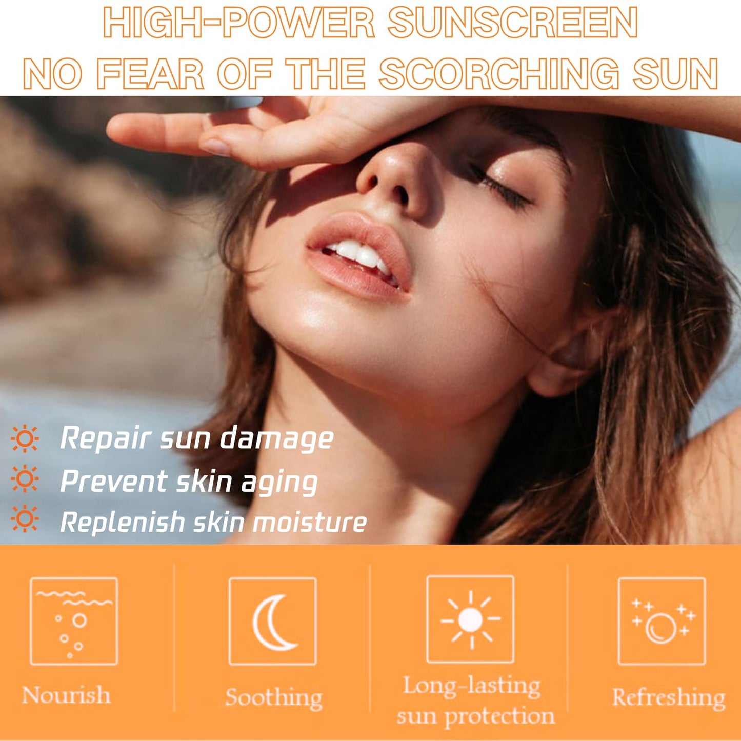 ISBEAUSOLS Sunscreen Spf 100 - Face Sunscreen - Waterproof Sun Cream with Spf 100 - UVB/UVA Protection Fator 100 Sun Cream - Spf 100 with Moisturiser anti Wrinkle Prevent Sunburn&Taning