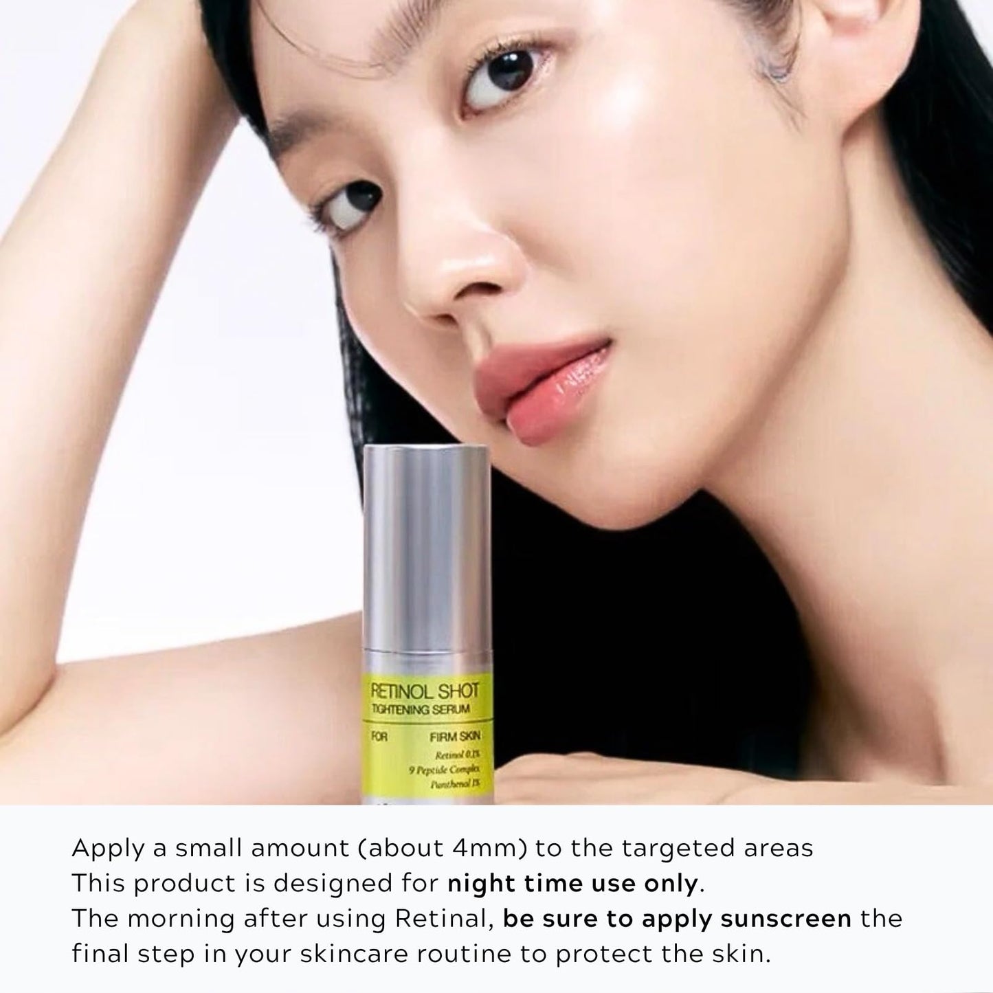 Retinol Shot Tightening Serum, Anti Aging Face Serum with Retinol Peptide, Wrinkles and Fine Lines, Firmer Skin, 30ml