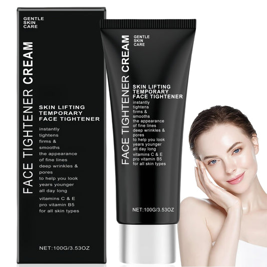 SingHao 100g Face Tightener No-Filter Primer,Fac/e Tigh/tener Anti Wrinkle Firming Cre/am,Instant Fir/mx Temporary Fa/ce Tightener,Skin Tightening Cream for F/ace Li/ft,Face Tightening Cream for Women