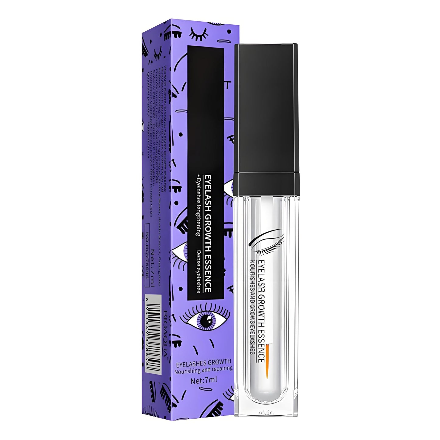 Generic Serum for Longer Fuller Lashes - Natural Lash Enhancer with Nourishing Formula & Easy Applicator Brush