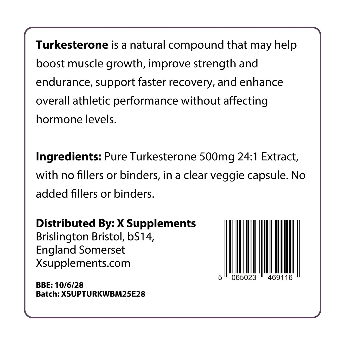 X supplements Turkestone High Strength, Xsupplements