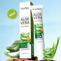 Hydrating Eye Cream, 98 Percent Aloe Vera Moisturiser Under Eye Cream for Dark Circles and Puffy Eyes, Repairing Tightening Reducing of Wrinkle Fine Lines, Makes Skin Around Your Eyes Smooth & Shinny