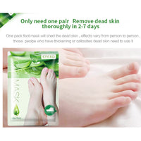 Tongyend Foot Peel Mask,3Pcs Natural Aloe Vera Gel Foot Mask,Foot Peel Mask For Hard Skin,Exfoliating Feet Peeling Socks,Foot Callus Remover,Foot Care,Feet Hard Skin Remover,Pedicure Sets For Feet (Aloe Vera)