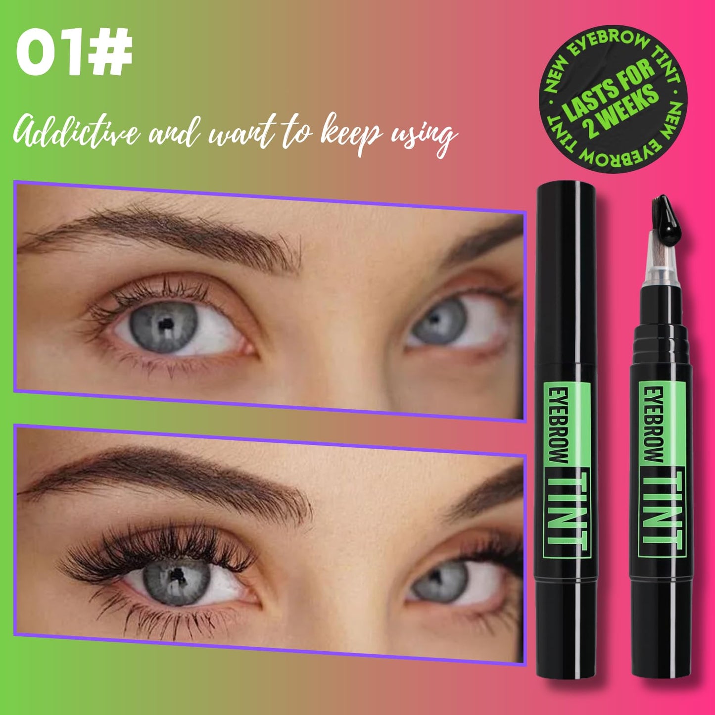 SHEBEEDO Eyebrow Tint Semi-Permanent Eyebrow Dye Professional Formula Brow Tint Eyebrow Dye Kit For Natural Looking Brows Visible Results In 3 Seconds, Up To 10 Day Eye Brow Tint Kits