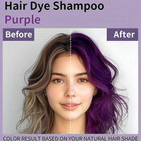 Ruojiar Instant Colour Shampoo,Hair Color Shampoo,Hair Dye Shamp/oo 3 in 1,Gentle Formula for Gray Ha/ir Coverage,Easy to Use,Plant-Based Instant Dye,Long-Lasting,Herbal Ingredients,Quick and Easy,Purple