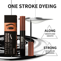 SHEBEEDO Peel Off Eyebrow Gel, Tattoo Brow Peel Off Eyebrow Gel Tint, Semi-Permanent Colour Eyebrow Dye,Lasts Up To 3 Days,Waterproof Brow Tint Peel Off For Eye Makeup,Fuller & Defined Looking Brows(Black)