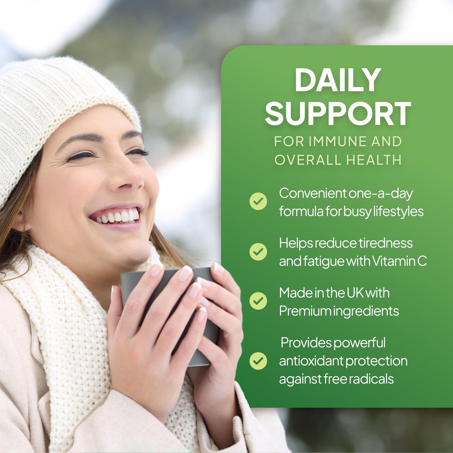 Simply Supplements Vitamin C, D and Zinc Capsules for Immunity Support | One-a-Day Formula | 60 Fast Release Capsules = 2 Months’ Supply | Vegan Friendly | Manufactured in The UK