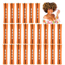 RJMBMUP Perm Rods Hair Rollers Large Long Short Hair Styling Tool Hair Curlers for Natural Hair Dark Orange Color