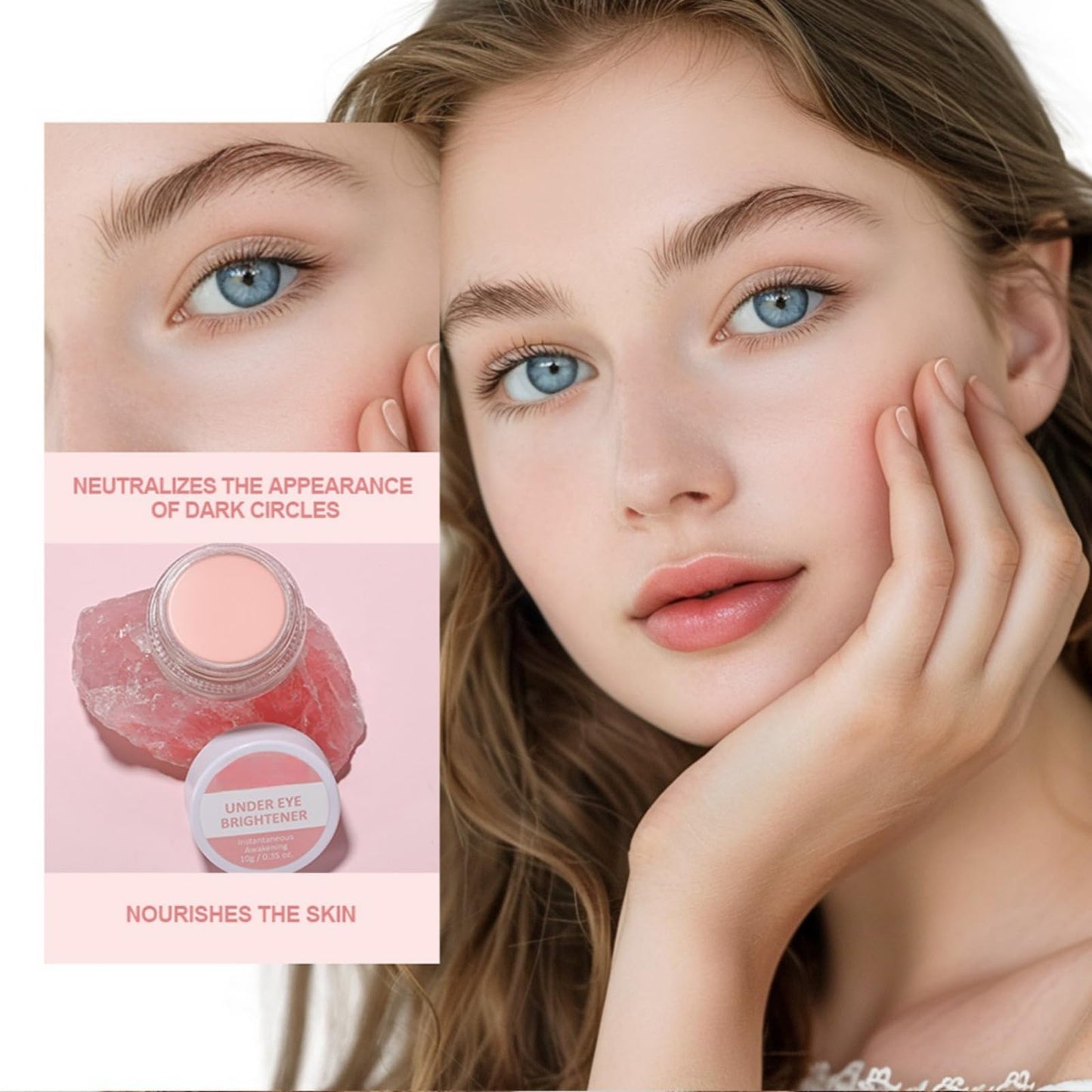 Xinyig Under Eye Brightener,Eye Concealer Instant-Anti Aging Eraser,Instant Anti Age Eraser Eye Concealer,Colour Correcting Eye Brighte/ner,Correcting Eye Brightener & Primer Dark Circles,Korean Makeup