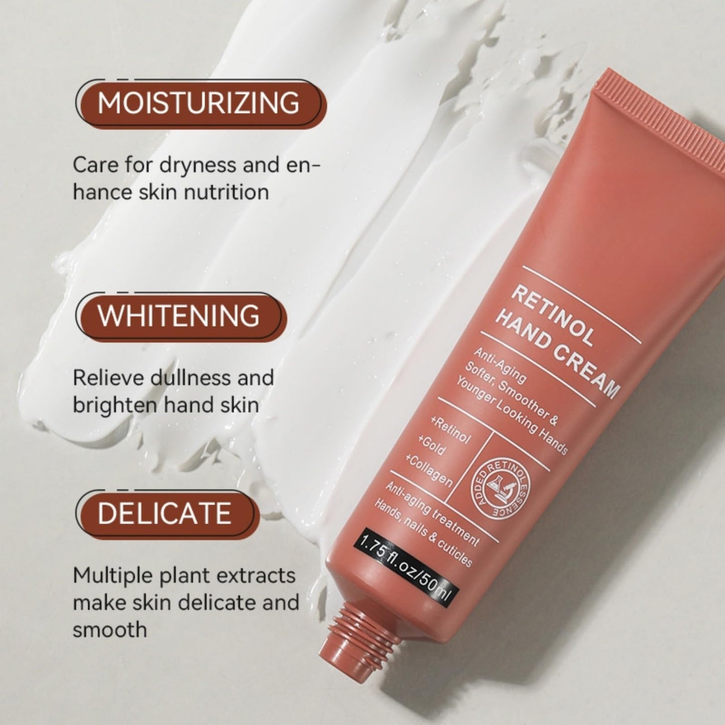 1PCS,Retinol Hand Cream,Retinol Anti-Aging Hand Cream,Intense Moisture Ha/nd Cre/am,H/and Crea/m for Very Dry Han/ds,Anti Aging H/and Cre/am,Han/d Repair Cr/eam,Intense Ha/nd C/ream