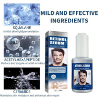 TBeautfave Retinol Serum for Men, High Strength Anti-Aging Serum with Hyaluronic Acid Retinol Moisturiser Serum Face Serum for Fine Line and Wrinkles Skin Repair Serums Skincare