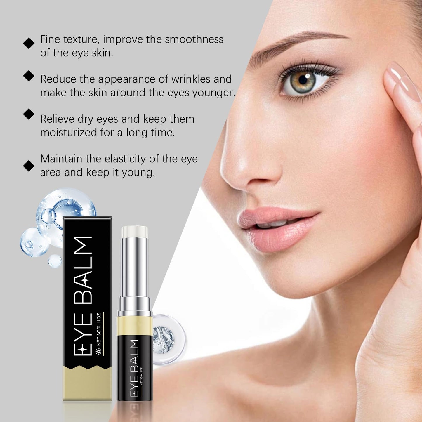 GCVSE 2Pcs Lumibalm Stick For Under Eye Bags, Eye Bag Reducer, Puffy Eyes, Reduce Fine Lines and Dark Circles