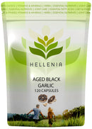 Hellenia Aged Garlic 12,000mg | 120 Capsules | Antioxidant and Cholesterol Support | Vegan and Gluten Free