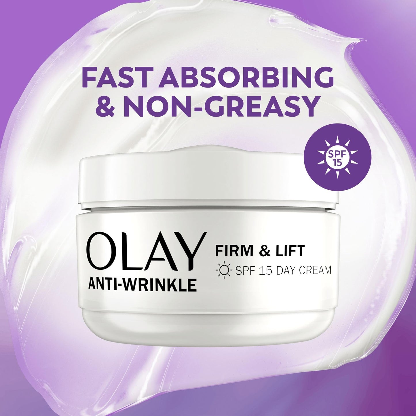 Olay Anti-Wrinkle Firm & Lift Giftset: SPF15 Day Face Cream 50ml + Night Cream Moisturiser 50ml, Anti-Ageing Skin Care