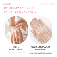 TBeautfave Japan Sakura Hand Cream, Hand Cream for Women, Cherry Blossom Hand Cream, Long-Lasting Hydration, Smooth and Radiant, Refreshing Scent, Hand Cream for Very Dry Hands, Repairs Dry Skin