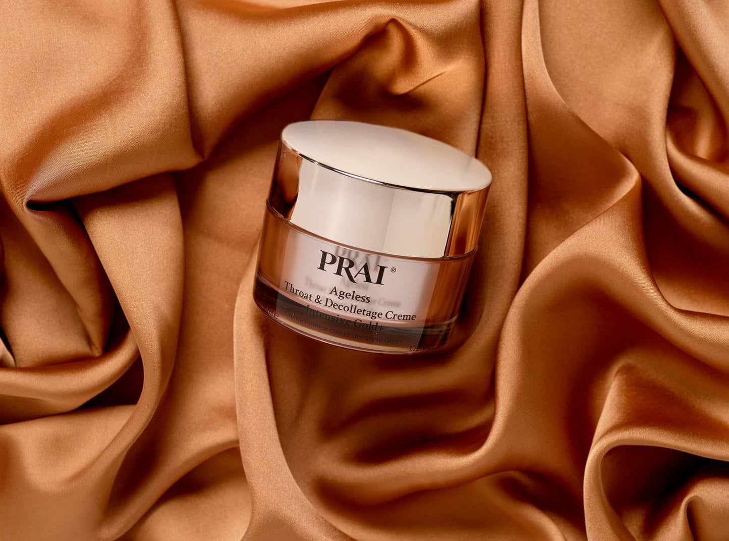 PRAI BEAUTY - Ageless Throat & Decolletage Crème Intensive Gold+ - Anti-Aging Formula, Reduces Fine lines and Wrinkles, 24k Gold Infused Visibly Hydrates neck and decolletage (50 ml (Pack of 1)