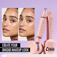 Ruojiar Freckle Stamp Pen,Ma/gic Fake Freckles Tatto Marker,Natural Lifelike Freckle Makeup Pen,Spot Stamp Pen,for All Skin Tones,Waterproof&Sweat-Proof,Long-Lasting Effect,Smudge-Proof,Natural Ingredients