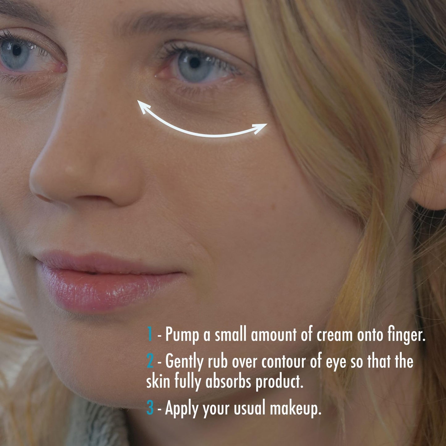 L'Action Paris All In One Eye Bag Minimiser, Natural Plant Based Cream Minimises Tired Eyes and Eye Bags, Vitamin E Softens and Hydrates Skin, Youthful Complexion, 20ml