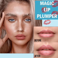 KAYZON Lip Plumper Lip Gloss, Lip Maximizer Balm Plumper Lip Extreme Volume, Healthy Enhancer Hydrated Lips, Moisturize, Eliminate Dryness Wrinkles Enhances Plump Gloss (Clear Pink Color)