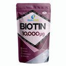 Biotin Hair Growth Supplement | 1 Year Supply | 10,000mcg Per Tablet | 365 Vegan Biotin Tablets | Hair Skin & Nails Vitamins for Women & Men | High Absorption D-Biotin | Hair Growth Vitamins | UK Made