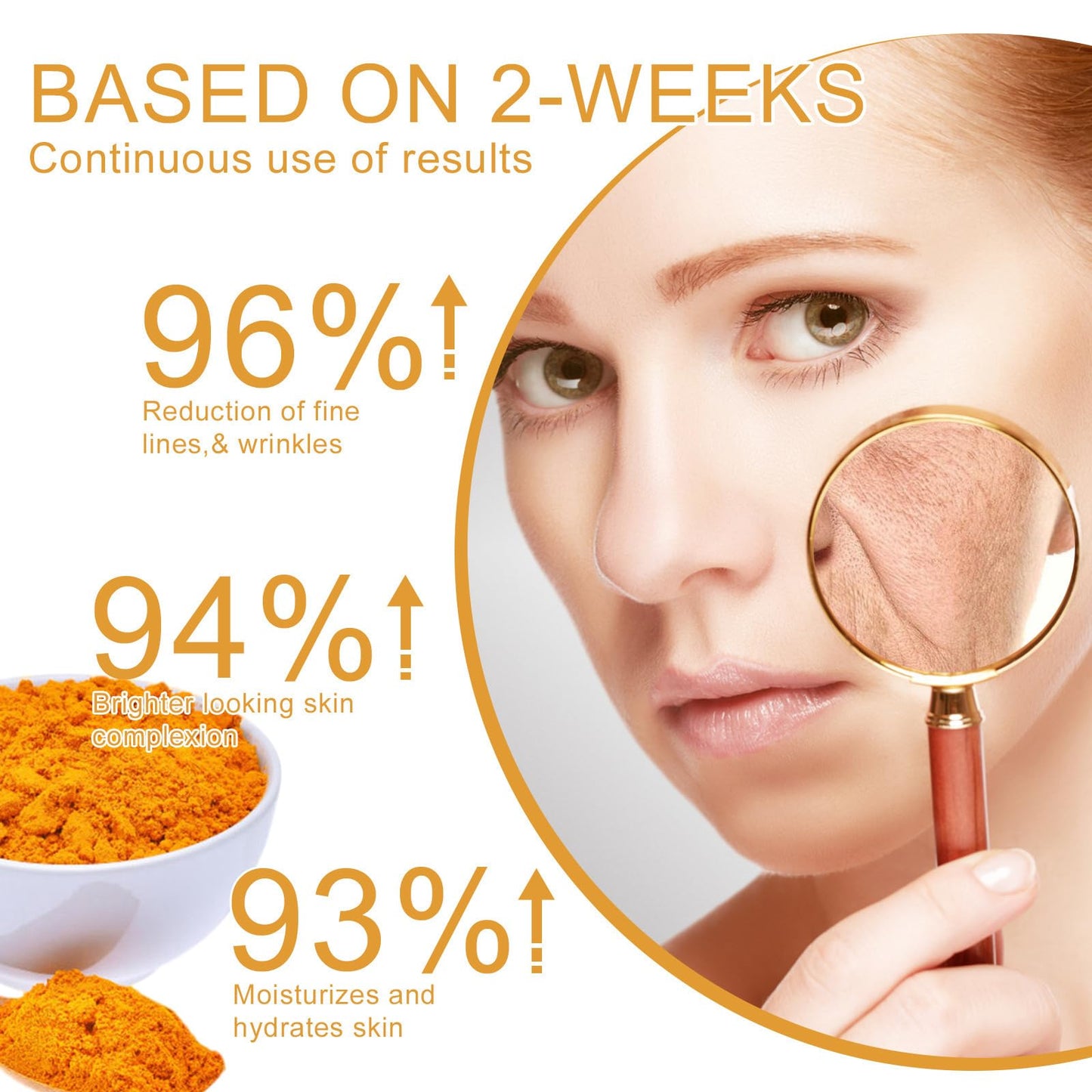 Korean Turmeric Face Cream - Anti-Aging Turmeric Cream & Face Moisturiser for Dull & Dry Skin - K Beauty Skincare with Hyaluronic Acid, Glycolic Acid, Aloe & Shea Butter - Ultra Glow Cream for Women