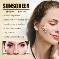Sun Protection Light and Breathable Sunscreen Cream,Daily UV Defense Sunscreen,Sunscreen Spf 50 for Face,Face Sunscreen Moisturizer, Best Sunscreen for Face,Sun Protection Breathable Sunscreen Cream