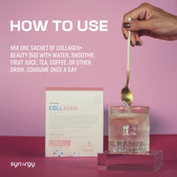 Synergy Worldwide Synergy WorldWide Collagen+ Beauty 30 doses | 5000mg Marine Collagen | Resveratrol, Hyaluronic Acid, Vitamin C & Zinc | Supports Collagen Production & Strengthens Skin, Hair, Nails & Joints | 180 g