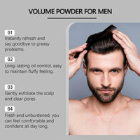 QinZiEn Volume Powder for Men,Texture Powder for Men,Instantly Hair Styling Powder,Fluffy Hair,Mens Long Hair Styling Products,Oil-Control Texturising Powder,Hair Powder Me/n Styling,Mens Hair Products