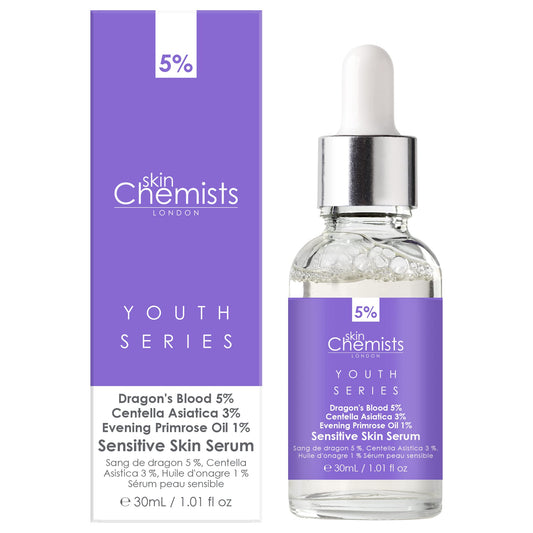 Skin Chemists Sensitive Skin - Dragon's Blood 5%, Centella Asistica 3%, Evening Primrose Oil 1%