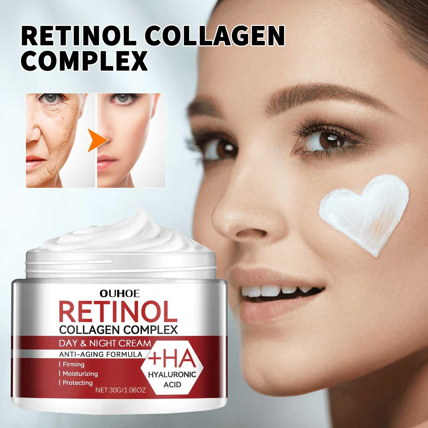 2PCS Face and Neck Cream Stick & Retinol Collagen Cream, Retinol & Collagen Neck Facial Care Stick, Day & Night Neck Facial Care Stick, Tighten and Lift Neck Cream, Fade Neck & Face Line