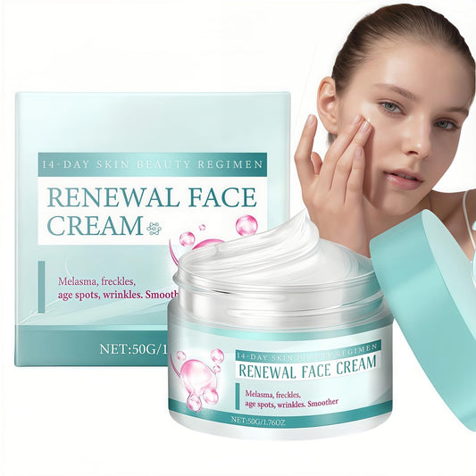 Skin Renewal Face Cream,Natural Moisturiser Face Women,Saa/m Face Cream,Dark Spot Remover for Face,Anti Aging Brightening F/ace Cre/am,Moisturiser Fa/ce Women,Rich Emollient for Dark Spots,Non-Greasy