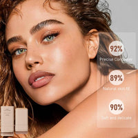 Makeup Multi-Use Full Coverage Concealer Stick,Makeup Found/ation Sti/ck,Cream Foun/dation With Built-In Brush,Flawless Eraser Foundation Sti/ck,Double Head Make-Up St/ick,Durable Cream Found/ation#3