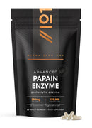 ALPHA01 Papain Enzyme 125,000 Enzymatic Units – High Strength Proteolytic Enzyme Supplement – 90 Vegan Capsules- Resealable and Recyclable Pouch by Alpha01