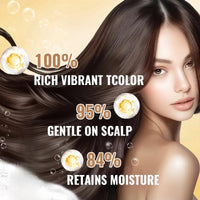 Xinyig Dark Brown Polar Hair Dye Shampoo,Colour Shampoo to Cover Grey Hair,Hair Care Instant Dye Shampoo,Long Lasting Hair Color Shampoo for Grey Hair,Hair Color for Women,Anti Grey Shampoo(Dark Brown)