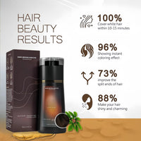 Xinyig Dark Brown Polar Hair Dye Shampoo,Colour Shampoo to Cover Grey Hair,Hair Care Instant Dye Shampoo,Long Lasting Hair Color Shampoo for Grey Hair,Hair Color for Women,Anti Grey Shampoo(Dark Brown)