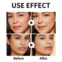 Siyinzu 4 In 1 Foundation Liquid,4 In 1 Moisturizing Full Coverage Liquid Foundation,Sunscreen Serum Spf 50 Founda/tion,Anti-Aging Face Foundations,Foundatio/n For Mature Skin,Color Changing Foundatio/n
