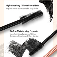 SingHao Mascara Black Waterproof for Women,Mascara Black Volume and Length Waterproof,False Lash Effect Ma/scara,High Heels Bla/ck M/ascara,Lengthening Wate/rproof Ma/scara,Wat/erproof & Smudge-Proof