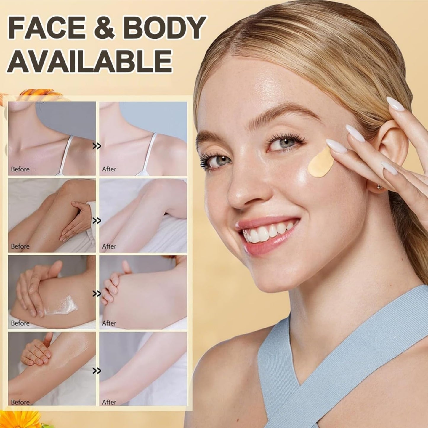 Yoowan Beef Tallow Sunscreen Spf 50,Beef Tallow Face Cream,Tall-Ow Sunscreen,Deeply Nourishing And Moisturizing,Rebuild The Natural Skin Barrier,Instant Sun Protection For Face & Body,Outdoor Daily Defence