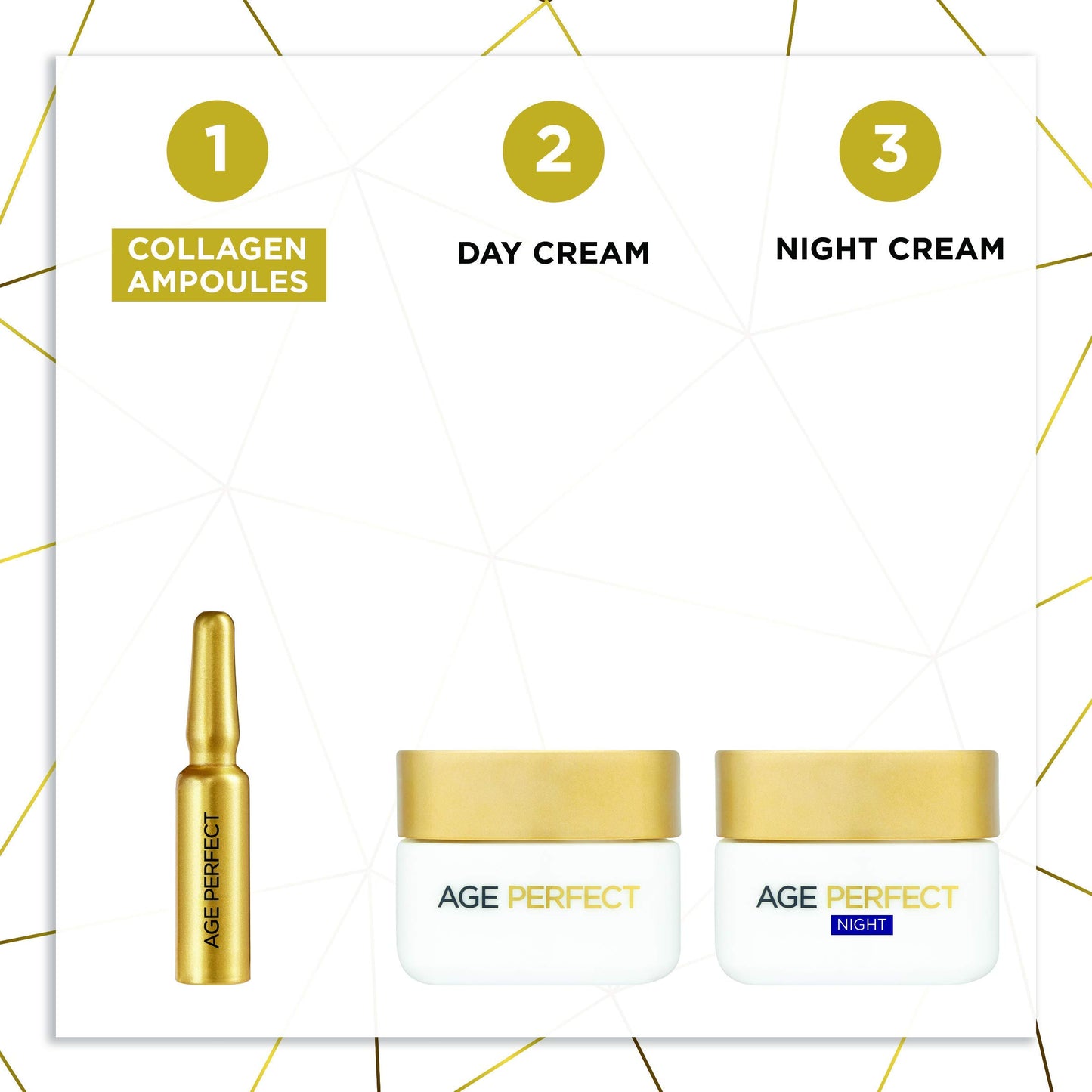 L'Oreal Paris Age Perfect Retightening Collagen Ampoules For Mature Skin X7
