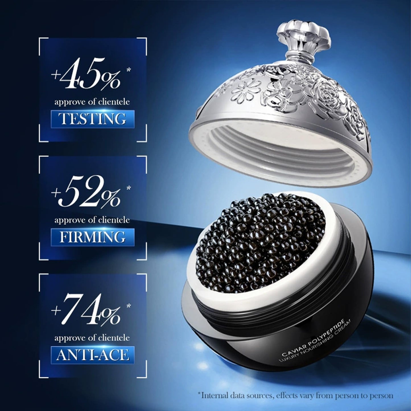 AurolaGlow Luxury Caviar DNA Sodium Firming Cream – Reduce the Appearance of Fine Lines and Wrinkles, Deep Hydration & Skin Firming, Nourishes & Smooths Skin, 50ML