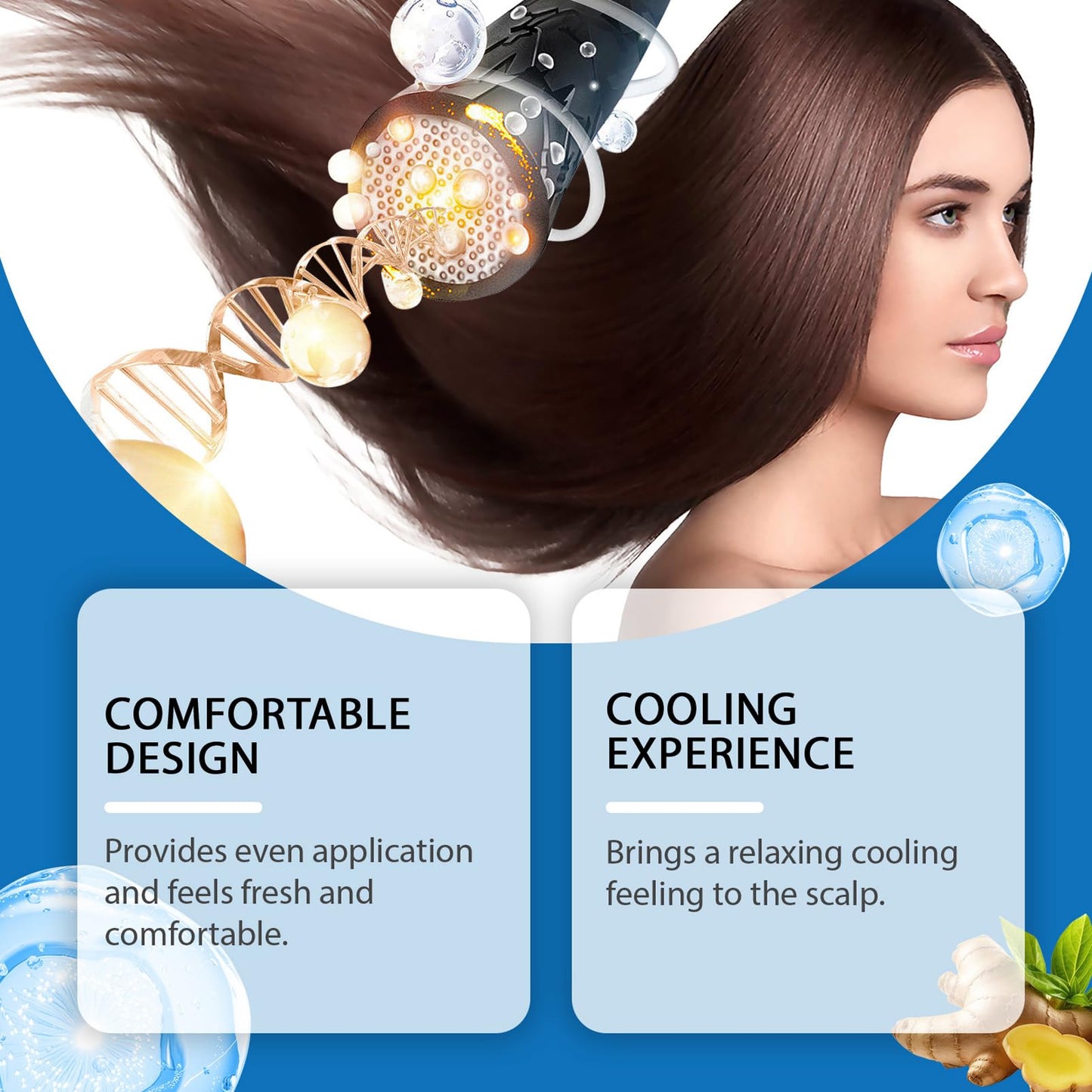 KAYZON 2PCS Scalp Serum, Scalpy Hair Growth Serum for Hair Loss, Scalp Cooling Hair Ampoule for Men & Women, Scalp Massager Hair Oil Improves Hair Shine, Repairs Follicles Stronger Hair Scalp Health