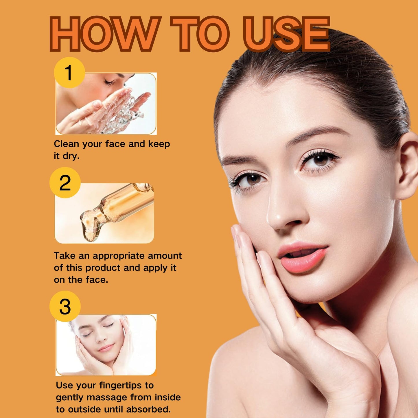 TBeautfave 3PCS Vitamin C Serum for Face - 23% Vitamin C Face Serum with Hyaluronic Acid & Vitamin E – Anti-Aging & Brightening Serum for Anti-Wrinkle, Hydrating, Dark Spot Correcting, Korean Skincare