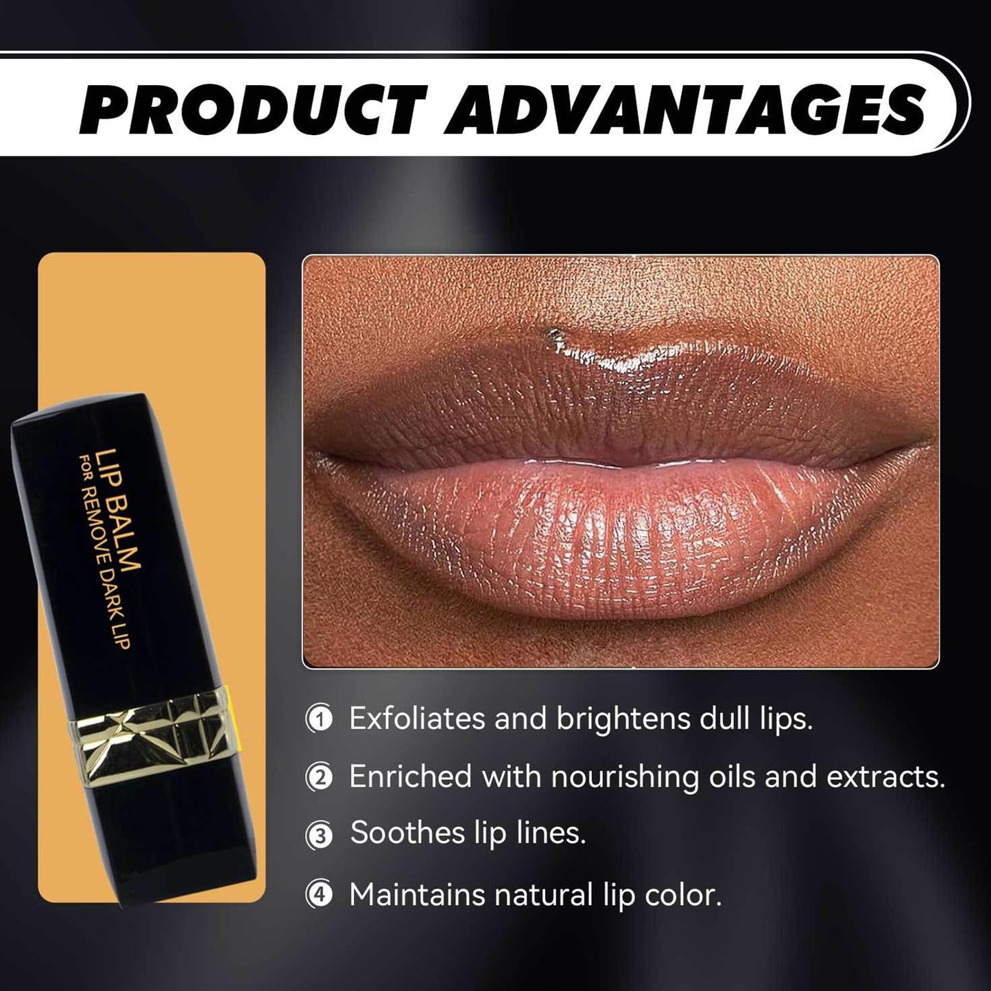 2PCS Lip Lightening for Dark Lips Brightening Lip Balm for Help Fade Dark Lip Discoloration Moisturizing Smokers and Non-Smokers,Give You a Kissable Natural Pink Lips