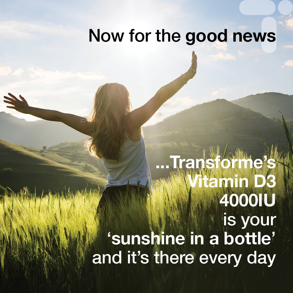Transforme Vitamin D3 4000 IU, 365 Capsules 1 Year Supply, Maximum Strength High Absorption Softgels, Easy to Swallow Quadruple Strength VIT D3 Cholecalciferol - Not Tablets, Gluten Free