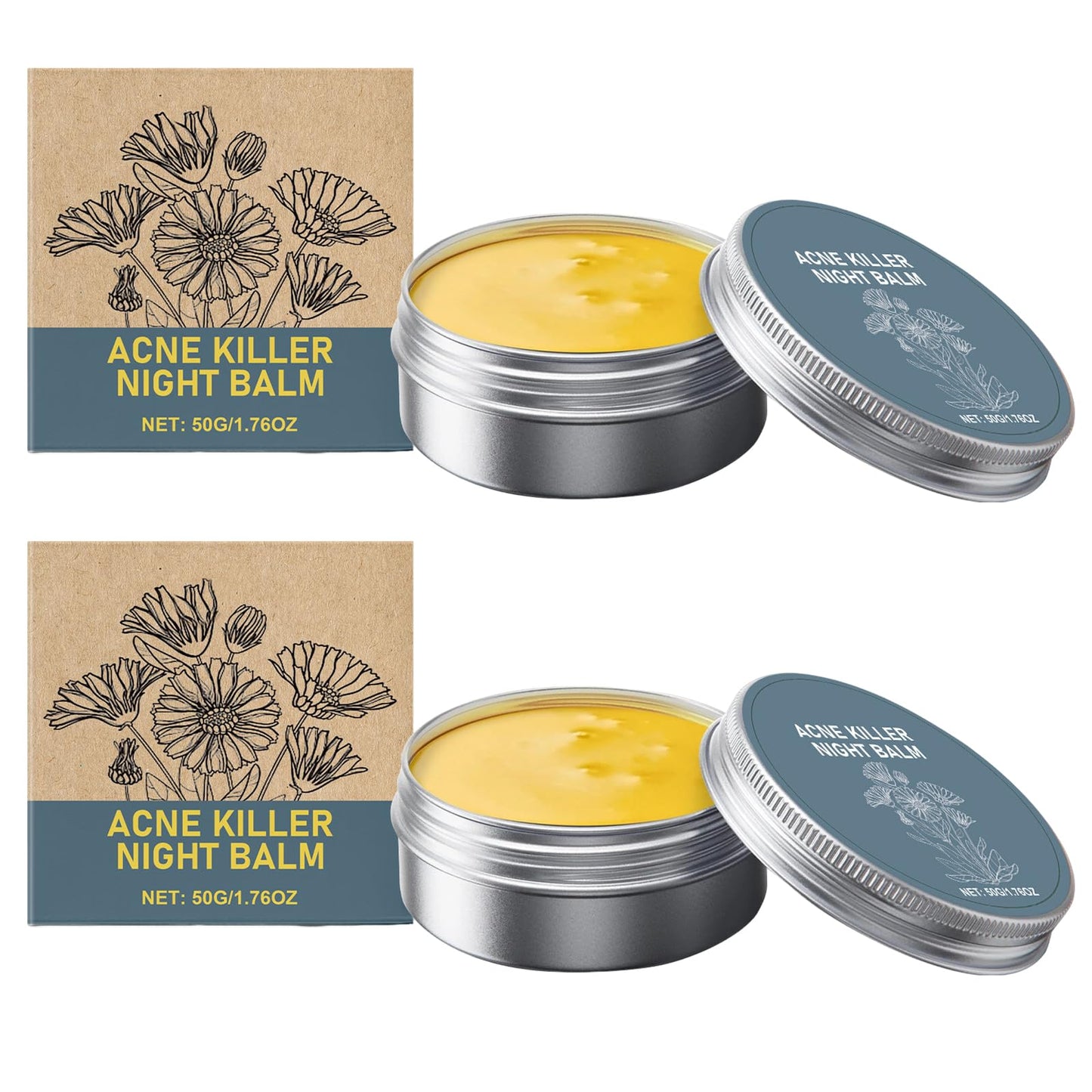 DOOCECIY 2 PCS Pimple Cream, Nourishing Acne Balm for All Skin Types