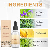KKwoter Rosacea Face Serum Combo - Anti-Blushing & Anti-Aging with Tea Tree Oil. Moisturizes Sensitive Skin, slows down Zit & Blush Marks, Improves Elasticity. For Women & Men