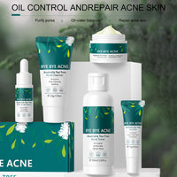 INBOLM Skin Care Sets for Women, Tea Tree Beauty Products 5 pcs Skincare for Teenage Girls Sets with Cleanser Toner Serum Essence Cream Gel Facial Care Gift Kits for Pores,Blackheads,Exfoliate