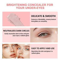 ChicNana Under Eye Brightener Concealer, Colour Corrector, Eye Concealer for Dark Circles, Eye Colour Corrector Instant-Anti Aging Eraser Korean Makeup