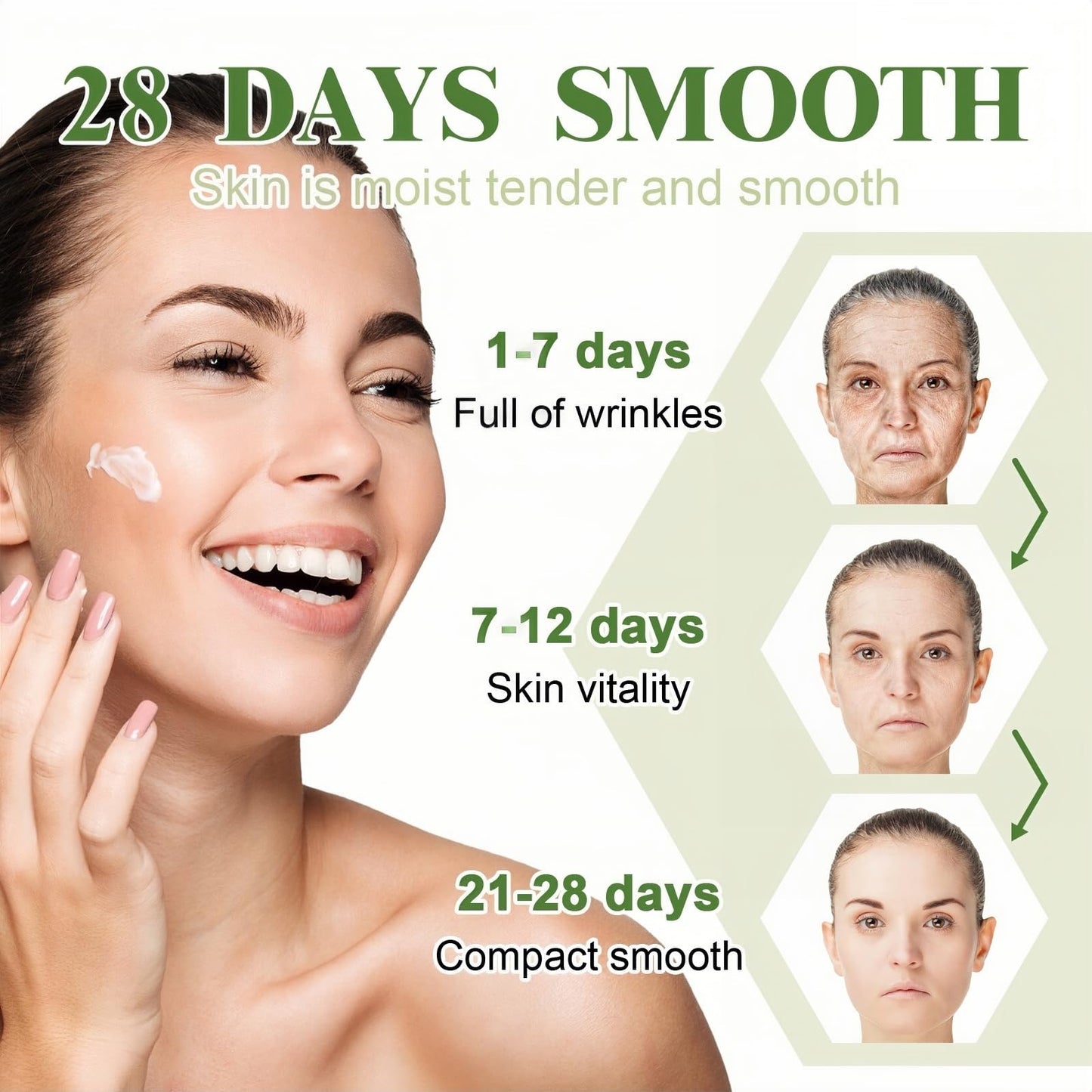 Xunzhi Skin Tightening Cream for Face with Instant Lift Effect,Skin Tightening Cream for Face,Anti Wrinkle F/ace C/ream,Instant F/ace Lift C/ream,Hyaluronic Acid Moisturizer,S/kin Firming Cr/eam Serum